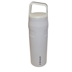 Stanley White IceFlow Bottle With Cap and Carry Lid 24oz Stainless Steel Thermos
